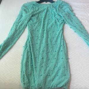 Light blue Embellished dress